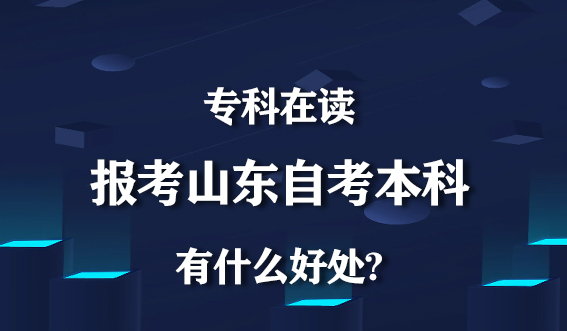 专科在读报考山东自考本科有什么好处?(图1)